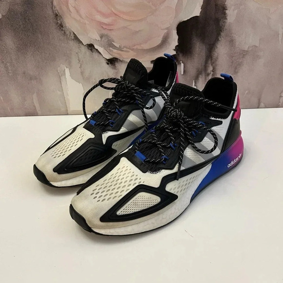 ! Adidas Men’s 2020 ZX 2K Boost ‘Gradient' Sneakers Size 12 - Picture 3 of 9
